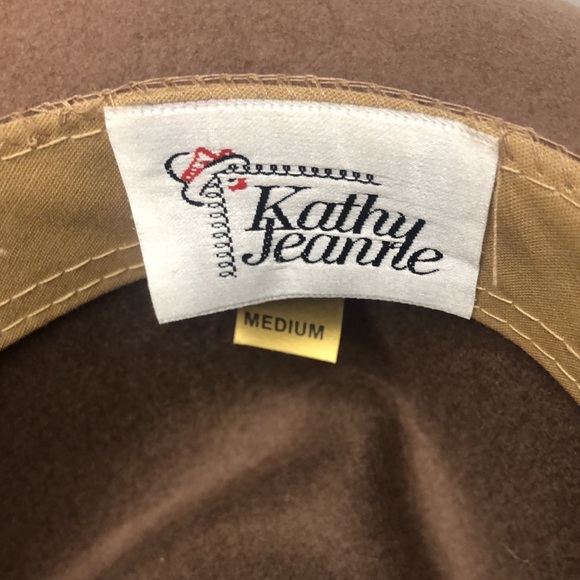 KATHY JEANNE Vintage brown felt hat. Size Medium. - Picture 2 of 10